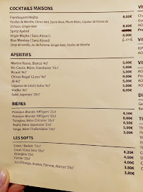Restaurant de cuisine fusion asiatique Xin Gainian à Paris - menu / carte