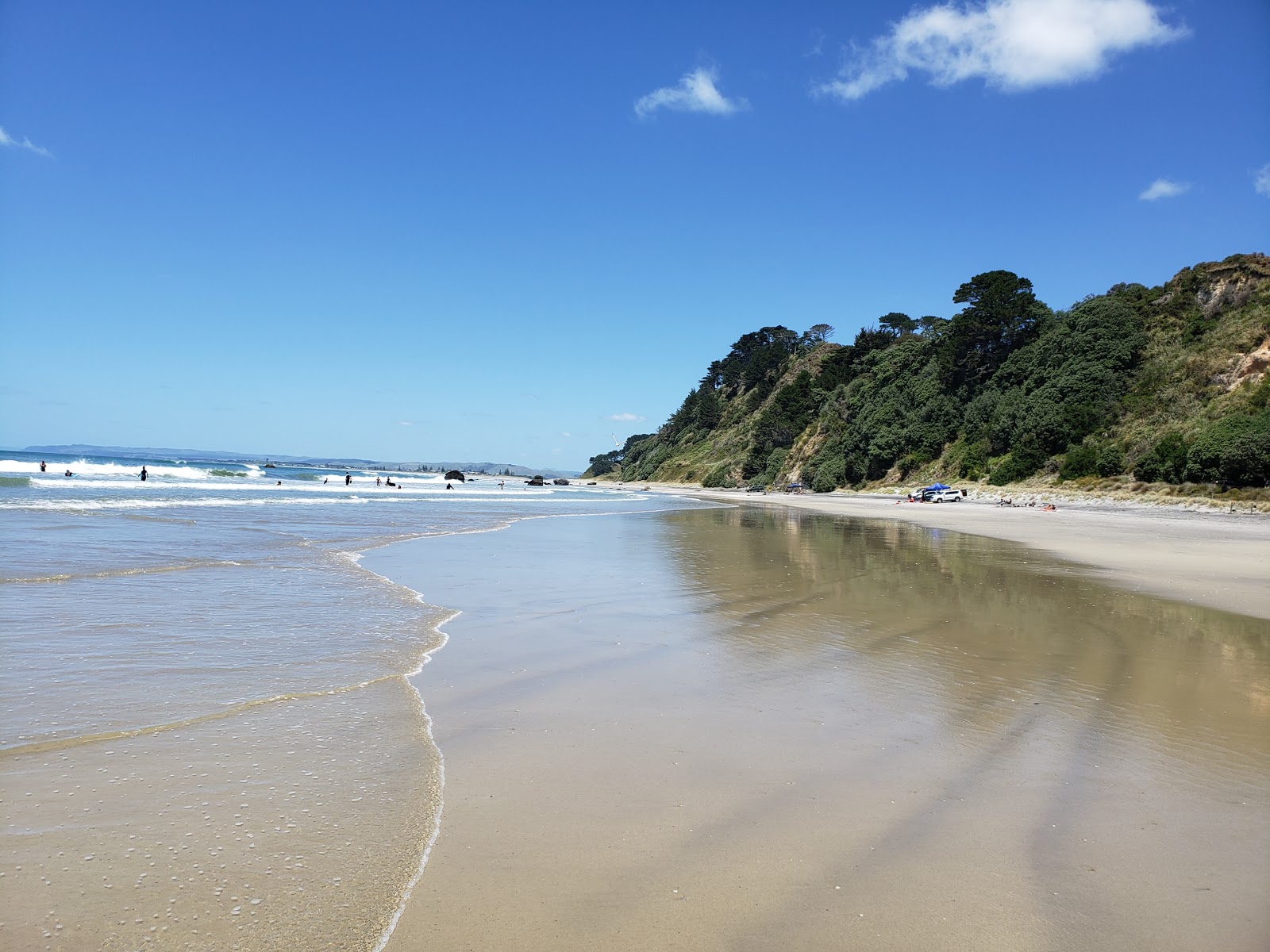 Photo de Newdicks Beach avec rivage droit, long