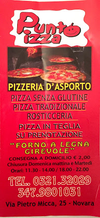 Punto Pizza à Novara menu