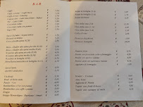 Carte du Ristorante Rifugio Capanna Cervino à Primiero San Martino di Castrozza