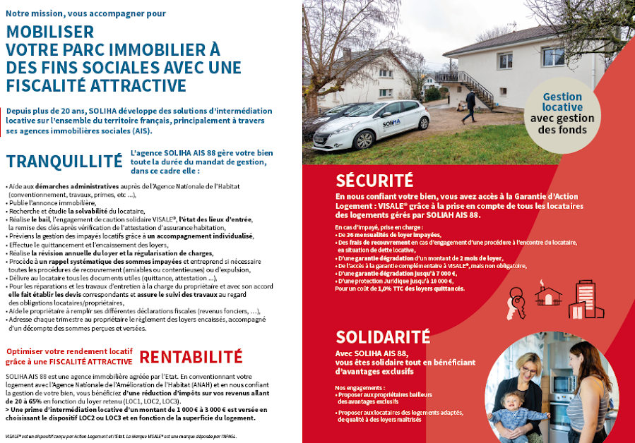SOLIHA Agence Immobilière Sociale Vosges à Épinal