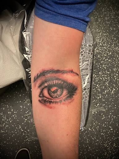 Explore men's face tattoo ideas, creative tattoo ideas in Latrobe, available at Kings and myths tattoos