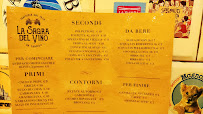 Menu du Trattoria La Sagra del Vino da Candido à Rome