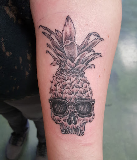 Explore inside arm tattoo ideas, creative tattoo ideas in Stockton, available at THE PIRATES LOUNGE TATTOO PARLOR