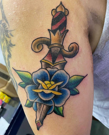 Explore rocky mountain tattoo ideas, creative tattoo ideas in Goose Creek, available at Red Kirin Tattoo
