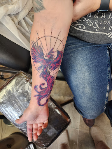 Explore forearm half sleeve tattoo ideas, creative tattoo ideas in Dickinson, available at Creative InSight Tattoo