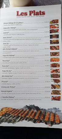 Restaurant turc ISTANBUL à Les Clayes-sous-Bois (la carte)