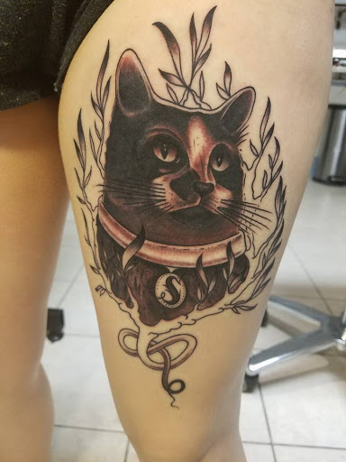 Explore jesus sleeve tattoo ideas, creative tattoo ideas in Fredericksburg, available at Tattoo Haven