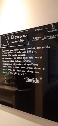 Carte du Ristorante Il Barolino à Carpi