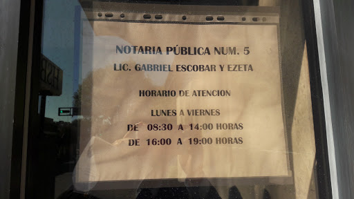 Notaria Pública No.5 Lic. Gabriel Escobar y Ezeta