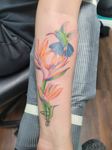 Explore mens tattoo half sleeve ideas, creative tattoo ideas in Apple Valley, available at Tried and True Tattoo Parlor