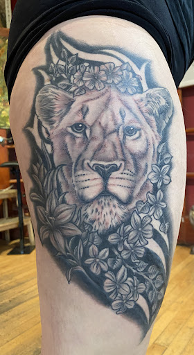 Explore lower belly tattoo ideas, creative tattoo ideas in Chicago, available at Revolution Tattoo