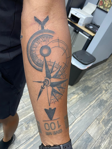 Explore color tattoo sleeve ideas, creative tattoo ideas in El Paso, available at American Tattoo Society of Ft Bliss