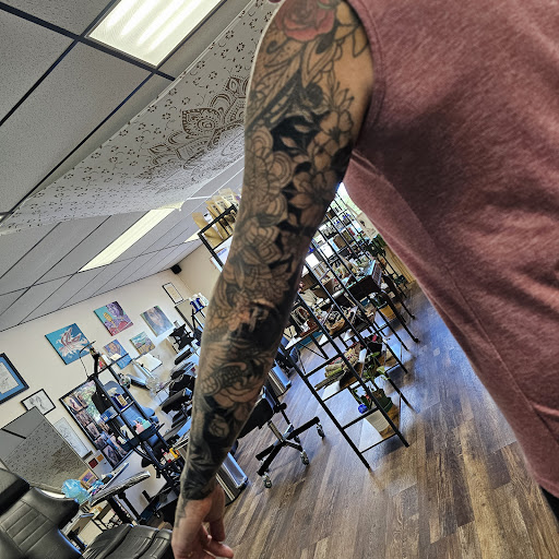 Explore quilt tattoo ideas, creative tattoo ideas in Traverse City, available at Pinups & Needles