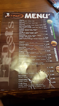 Sandwicherie Ernest's Gusto E Sapore à Avezzano (la carte)