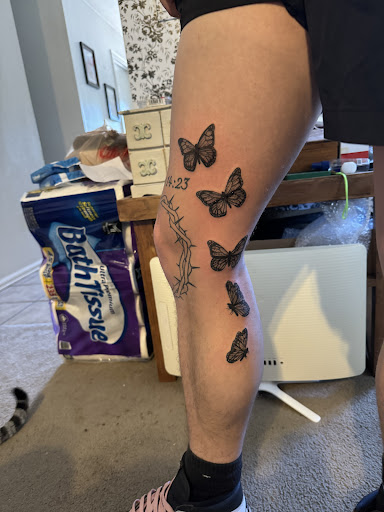 Explore mens knee tattoo ideas, creative tattoo ideas in Canon City, available at Royal Gorge Custom Tattoos & Piercings LLC