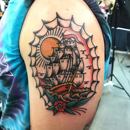 Explore animal sleeve tattoo ideas, creative tattoo ideas in Matthews, available at Divine Arts Tattoo Company