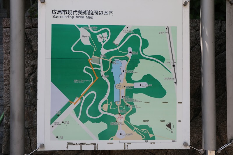 広島市現代美術館周辺案内図