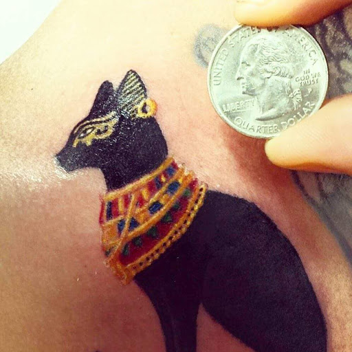 Explore knee tattoo ideas, creative tattoo ideas in Longmont, available at Roskos Ink