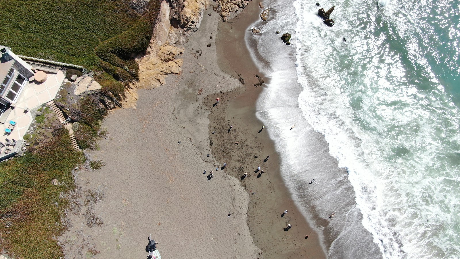 Photo of William R Hearst Beach and the settlement