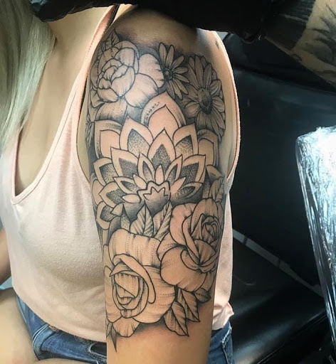 Explore men's shin tattoo ideas, creative tattoo ideas in Berea, available at Self-Made Tattoo Studio