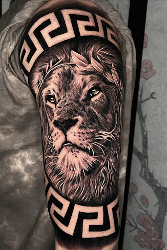 Explore pinup tattoo ideas, creative tattoo ideas in Corona, available at Crop Circles Tattoo Studio