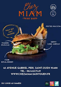 Chez MIAM - Burger à Saint-Ouen-sur-Seine carte