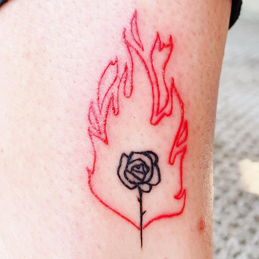 Explore simple black tattoo ideas, creative tattoo ideas in Quincy, available at Calico Tattoo Co