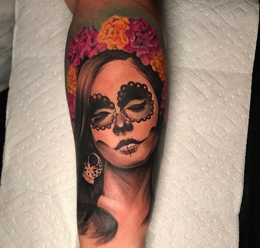 Explore tangled tattoo ideas, creative tattoo ideas in San Antonio, available at Firme Copias Tattoo Studio
