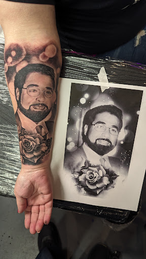 Explore birthday tattoo ideas for men, creative tattoo ideas in Denver, available at Cleopatra INK Tattoo & Piercing Denver Studio