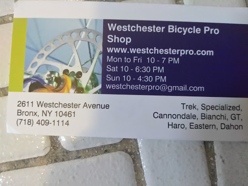 Bicycle Repair Shop «Westchester Bicycle Pro Shop», reviews and photos, 2611 Westchester Ave, Bronx, NY 10461, USA