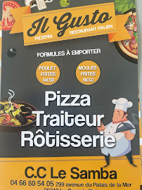 Il gusto restaurant pizzeria traiteur sur place a emporter à Le Grau-du-Roi carte