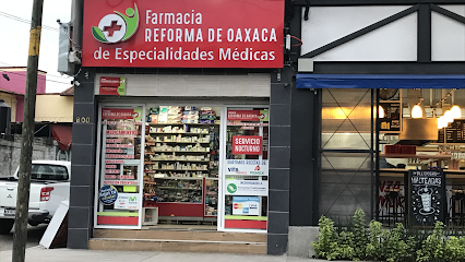 Farmacia Reforma De Oaxaca De Especialidades Médicas Calle Las Rosas 800, Reforma, 68050 Oaxaca De Juarez, Oax. Mexico