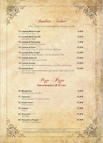 Restaurant italien Rose Osteria 47 à Lohr a. Main (le menu)