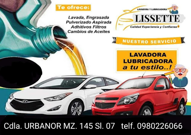 Lavadora y Lubricadora Lissette - Guayaquil