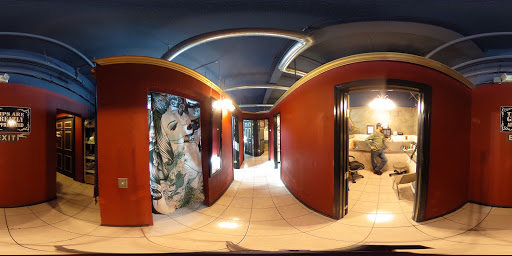 Explore ocean sleeve tattoo ideas, creative tattoo ideas in Lake George, available at Lake George Tattoo Company