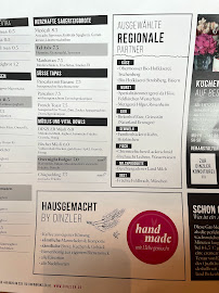 DINZLER Kaffeerösterei à Irschenberg menu