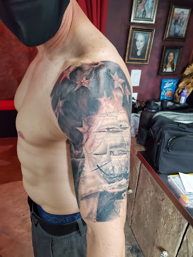 Explore tattoo ideas shoulder, creative tattoo ideas in Hendersonville, available at Elvis Tattoos