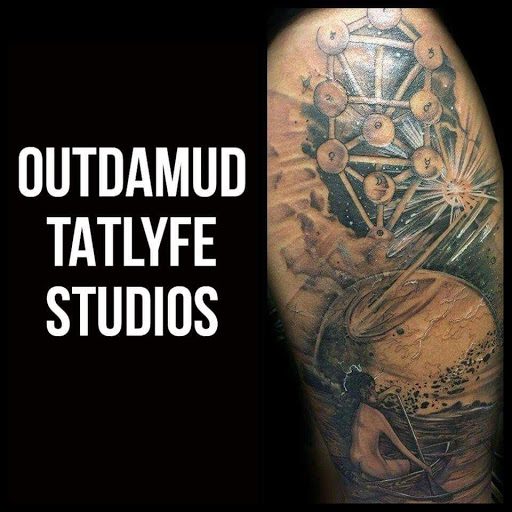 Explore snake sleeve tattoo ideas, creative tattoo ideas in Savannah, available at Tatlyfe Studios
