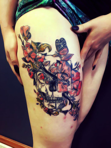 Explore arm piece tattoo ideas, creative tattoo ideas in Long Beach, available at 579 Tattoo Studio