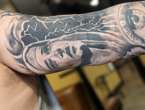 Explore full arm sleeve tattoo ideas for men, creative tattoo ideas in Villa Rica, available at Villa Rica Ink
