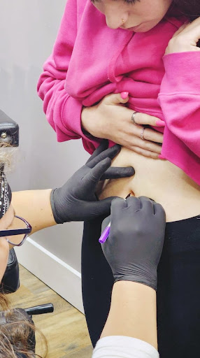 Explore half and half tattoo ideas, creative tattoo ideas in Houlton, available at Pierced by Jia