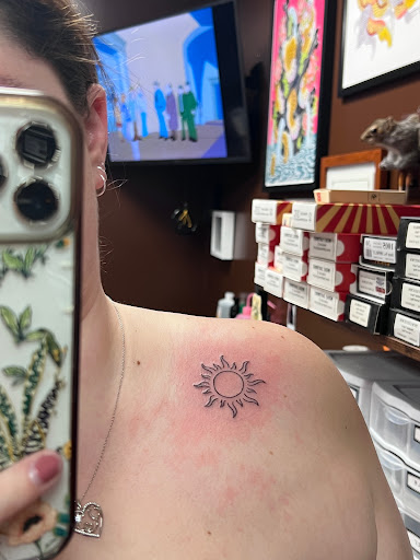 Explore cartoon tattoos ideas, creative tattoo ideas in Hinesville, available at Dark Horse Art Studios