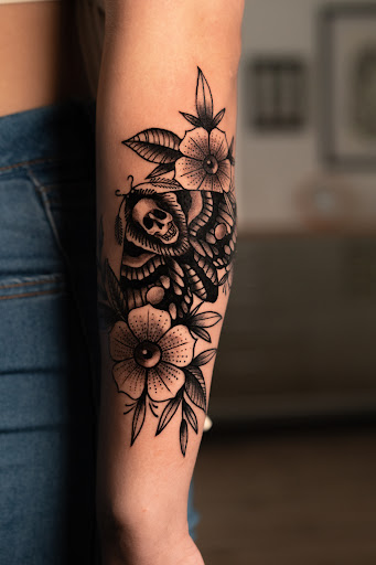 Explore simple line tattoo ideas, creative tattoo ideas in Twentynine Palms, available at No Mans Land Tattoo