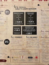 Crêperie L'Épi de Blé à Rennes menu