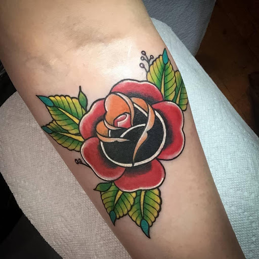 Explore tim burton tattoo sleeve ideas, creative tattoo ideas in Charlotte, available at Canvas Tattoo & Art Gallery