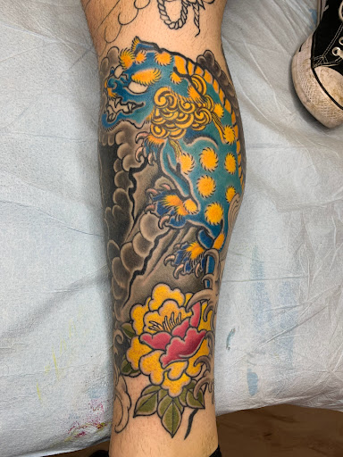 Explore 2 cat tattoo ideas, creative tattoo ideas in Arlington, available at Benchmark Tattoos