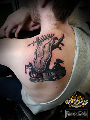 Explore highland cow tattoo ideas, creative tattoo ideas in Baraboo, available at Gold Leaf Tattoo Collective and Art Gallery