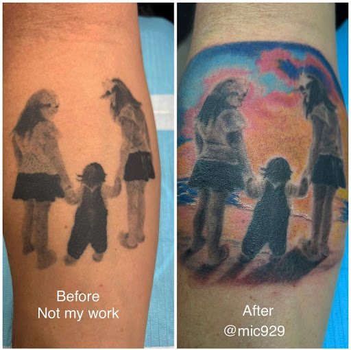 Find best friend tattoo ideas for your next unique tattoo in Southaven at Illusion Ink