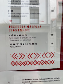 Messob à Lyon menu